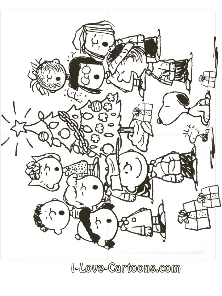 Peanuts Christmas Coloring Pages Printable Peanuts Christmas Coloring Pages Printable