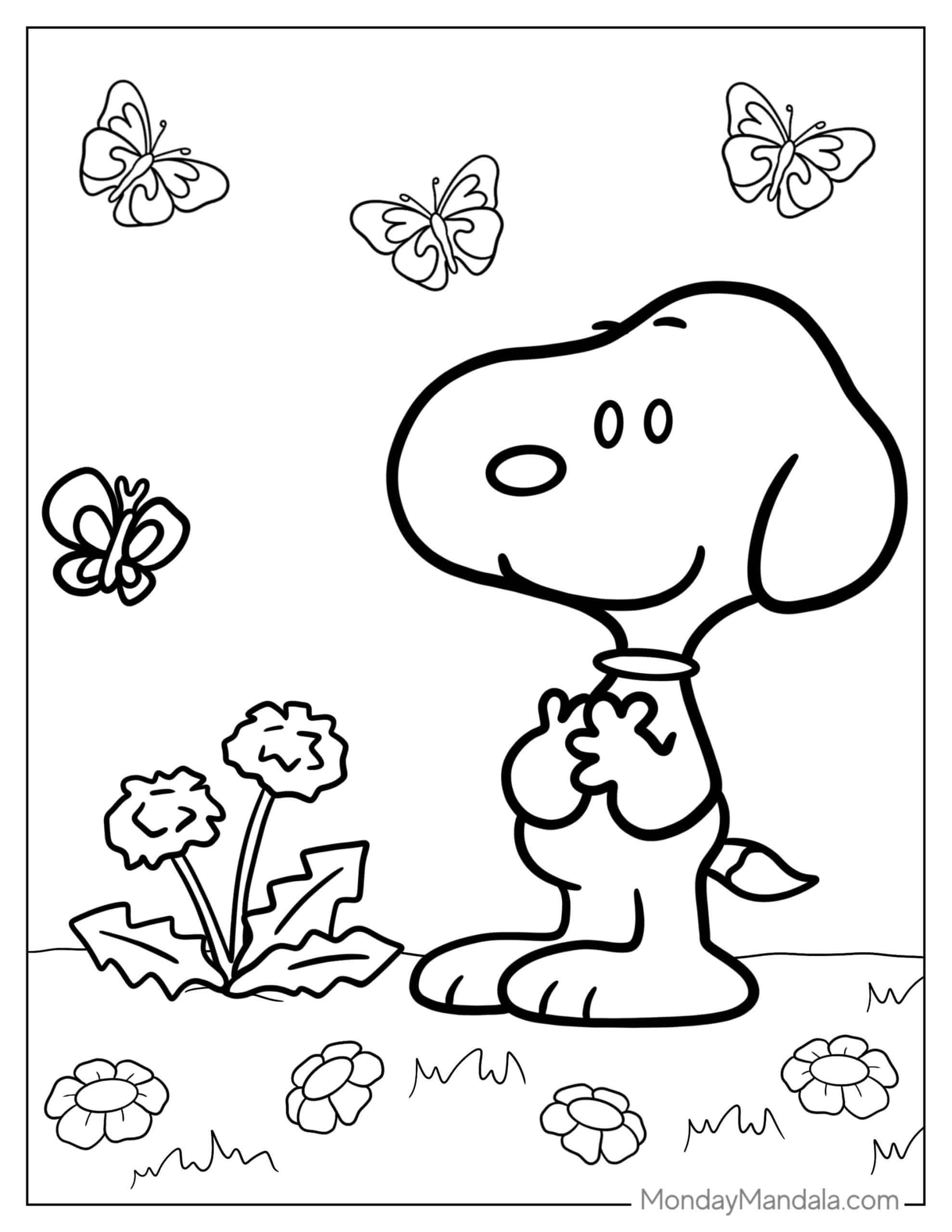 Peanuts Printable Coloring Pages