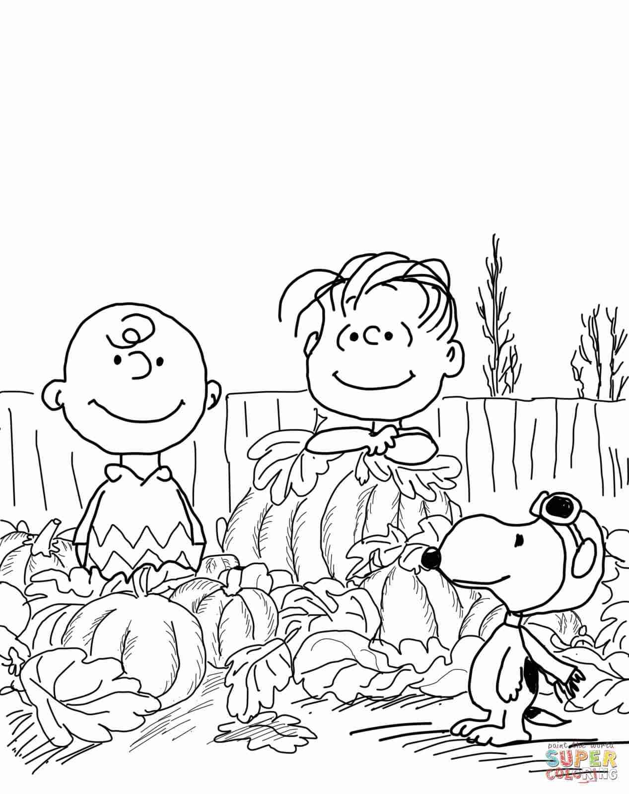 Peanuts Thanksgiving Coloring Pages At GetColorings Free
