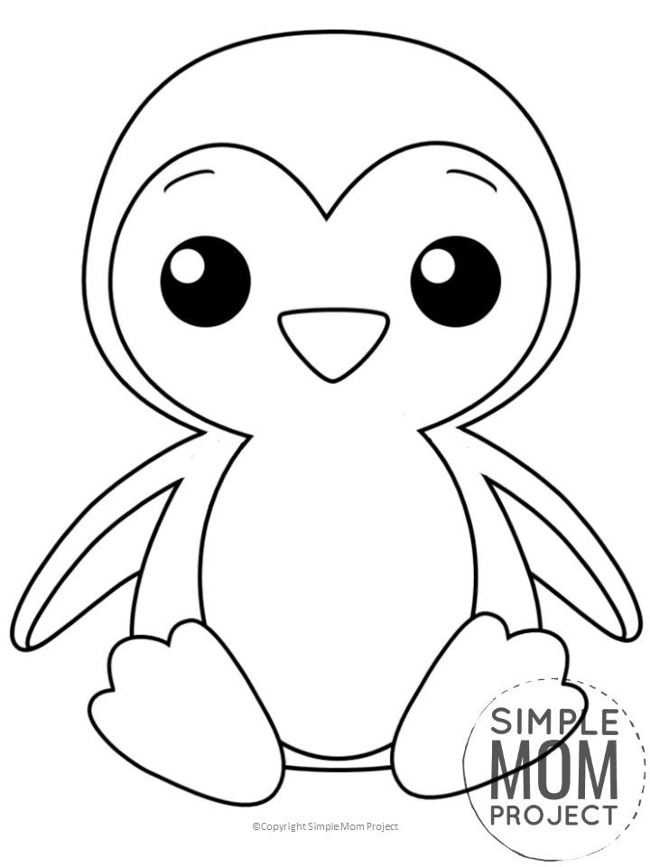 Cute Penguin Coloring Pages Printable Cute Penguin Coloring Pages Printable
