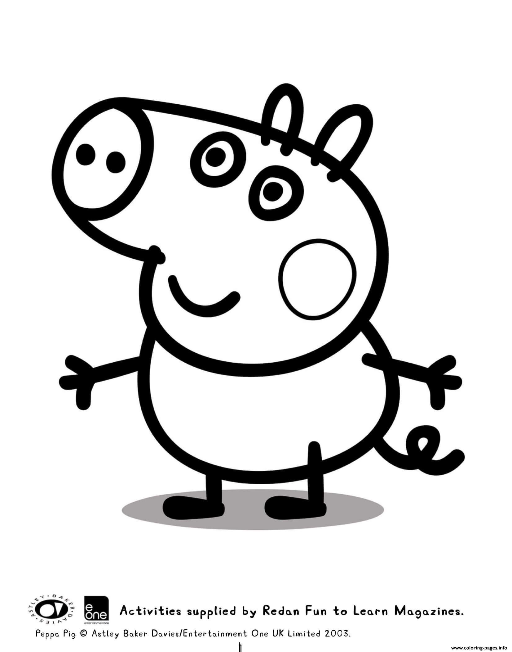 Peppa Pig Coloring Pages Printable