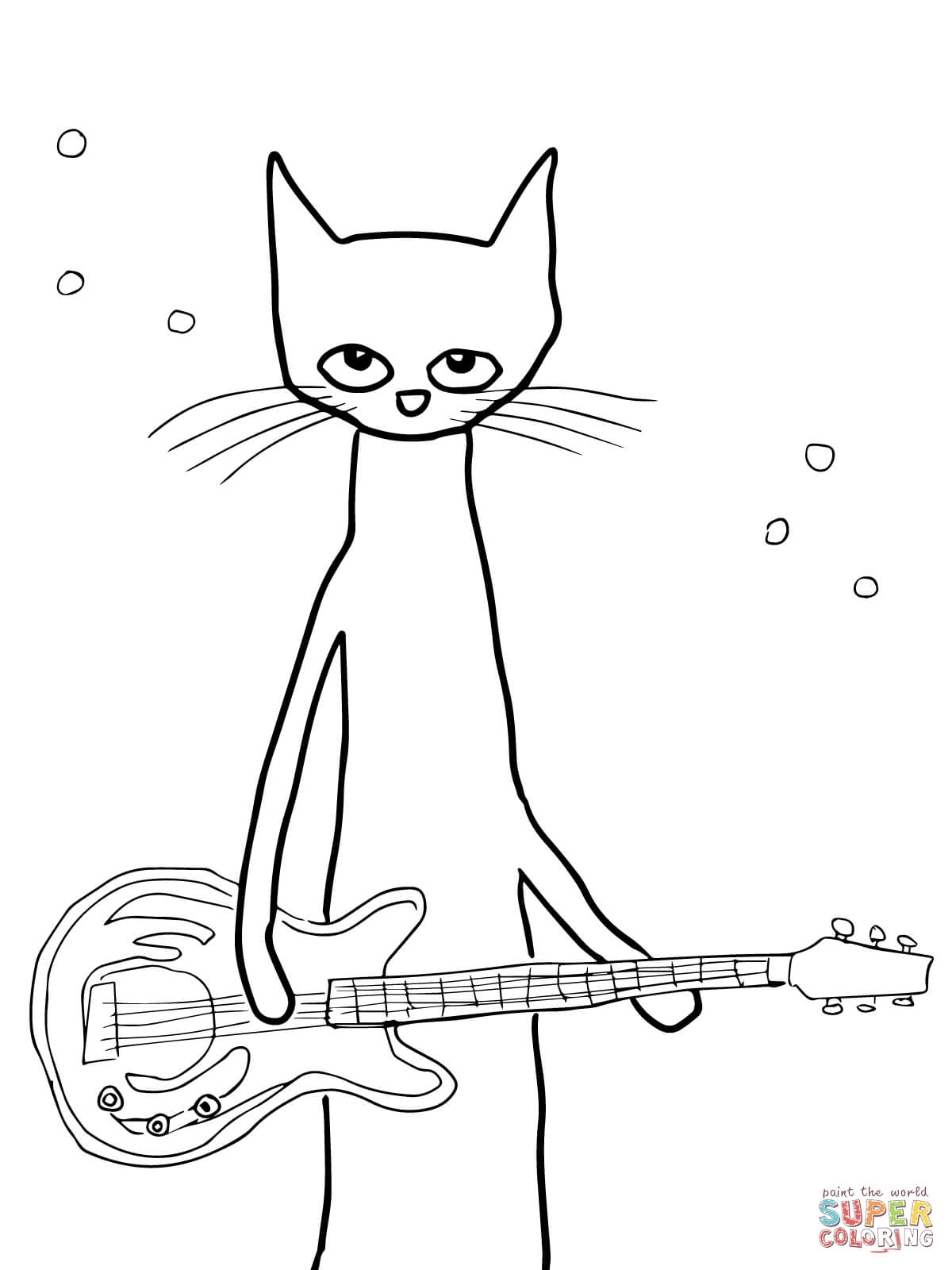 Printable Pete The Cat Coloring Pages