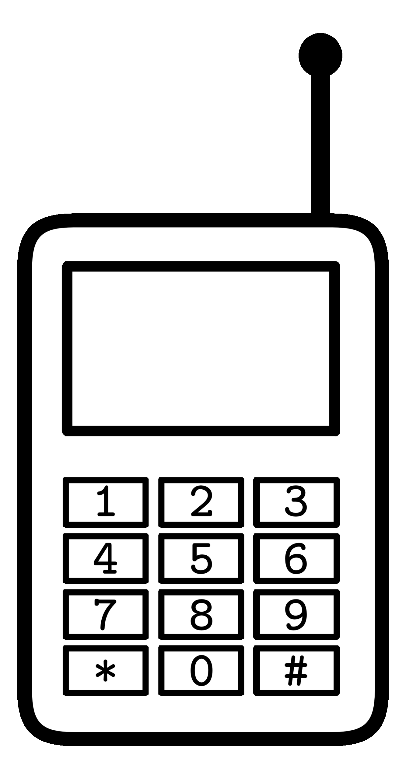 Phone Coloring Page Phone Coloring Page