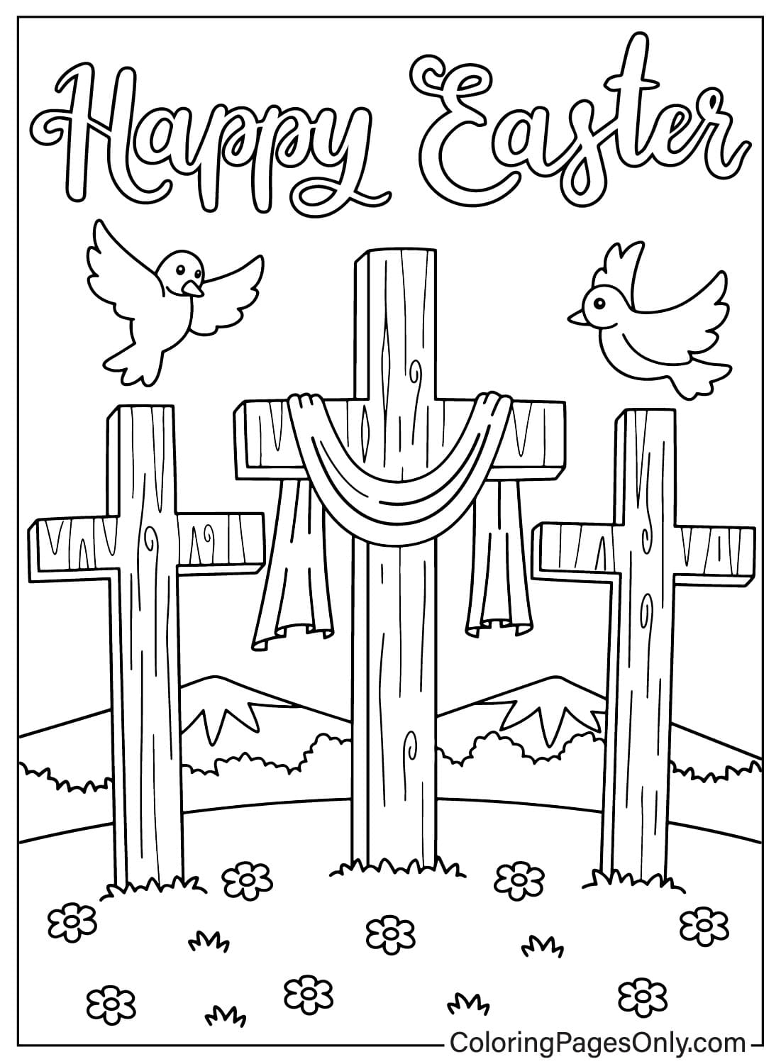 Pictures Easter Cross Coloring Page Free Printable Coloring Pages Pictures Easter Cross Coloring Page Free Printable Coloring Pages