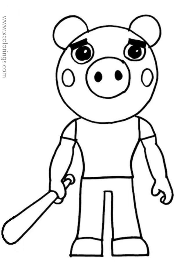 Piggy Coloring Pages Printable Printable World Holiday