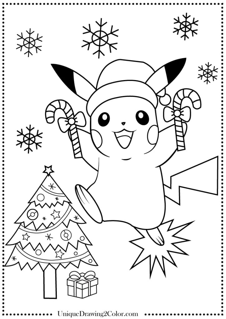 Pokemon Christmas Coloring Pages Printable Pokemon Christmas Coloring Pages Printable