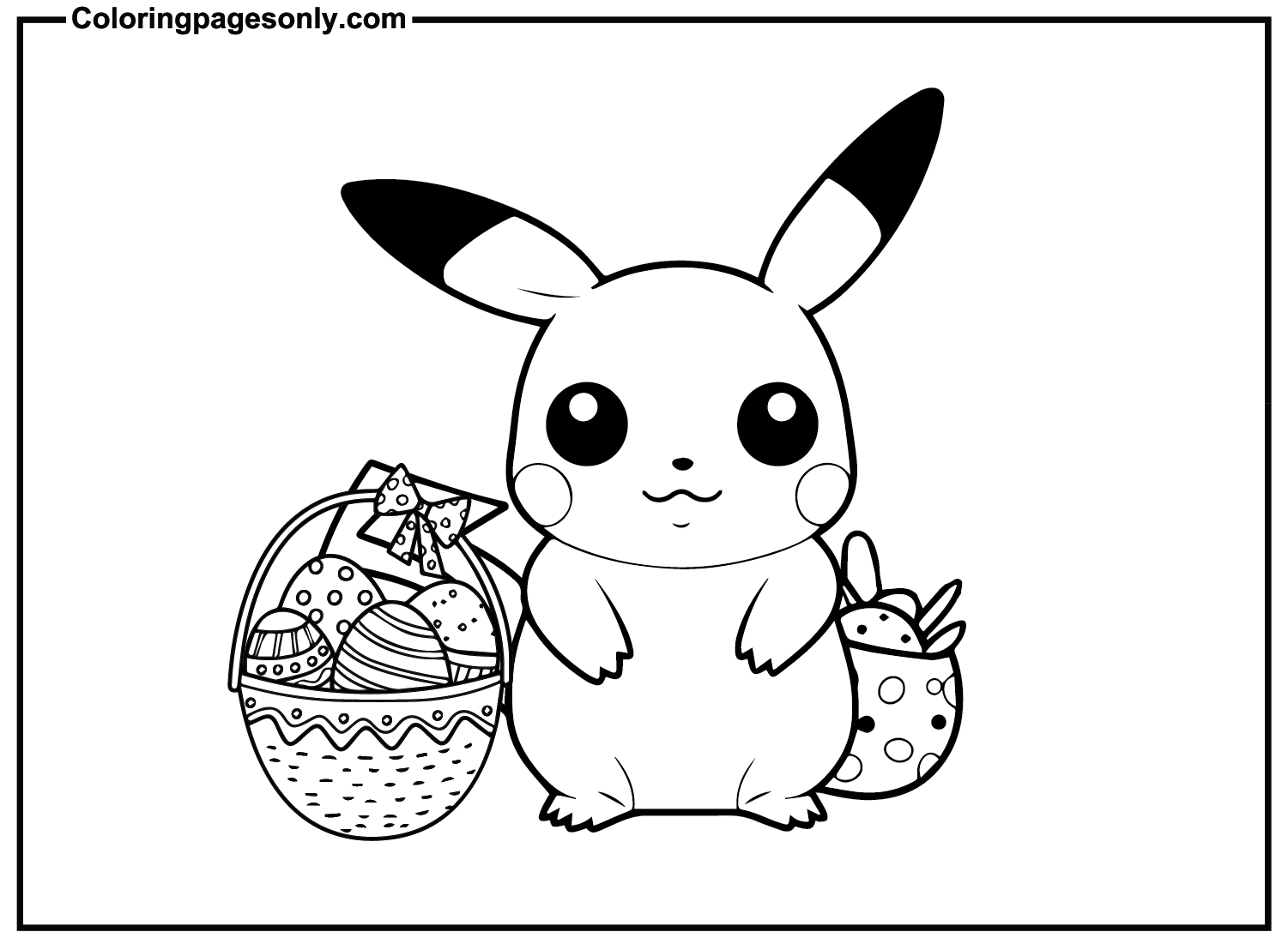 Pikachu Easter Coloring Page Free Printable Coloring Pages Pikachu Easter Coloring Page Free Printable Coloring Pages