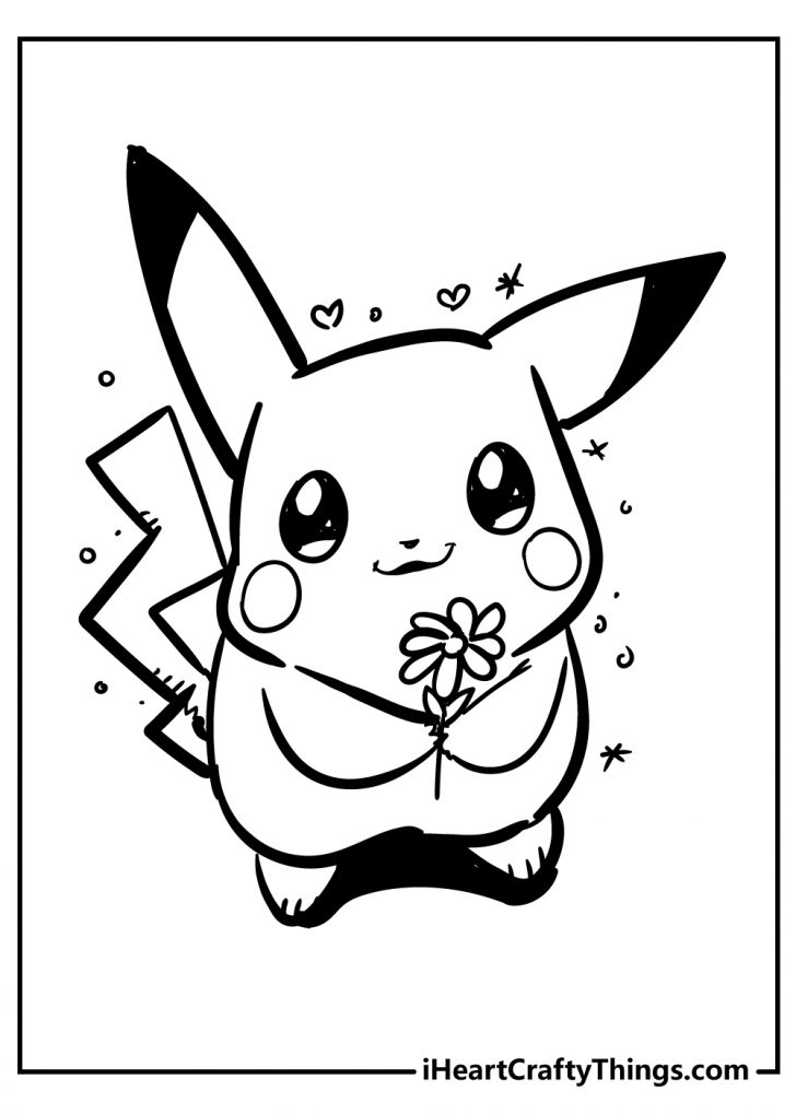 Pikachu Printable Coloring Pages