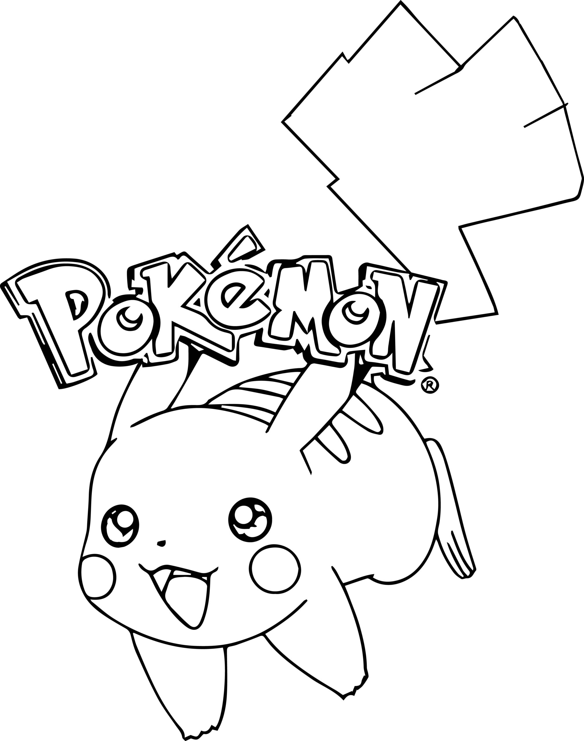 Pikachu Printable Coloring Pages