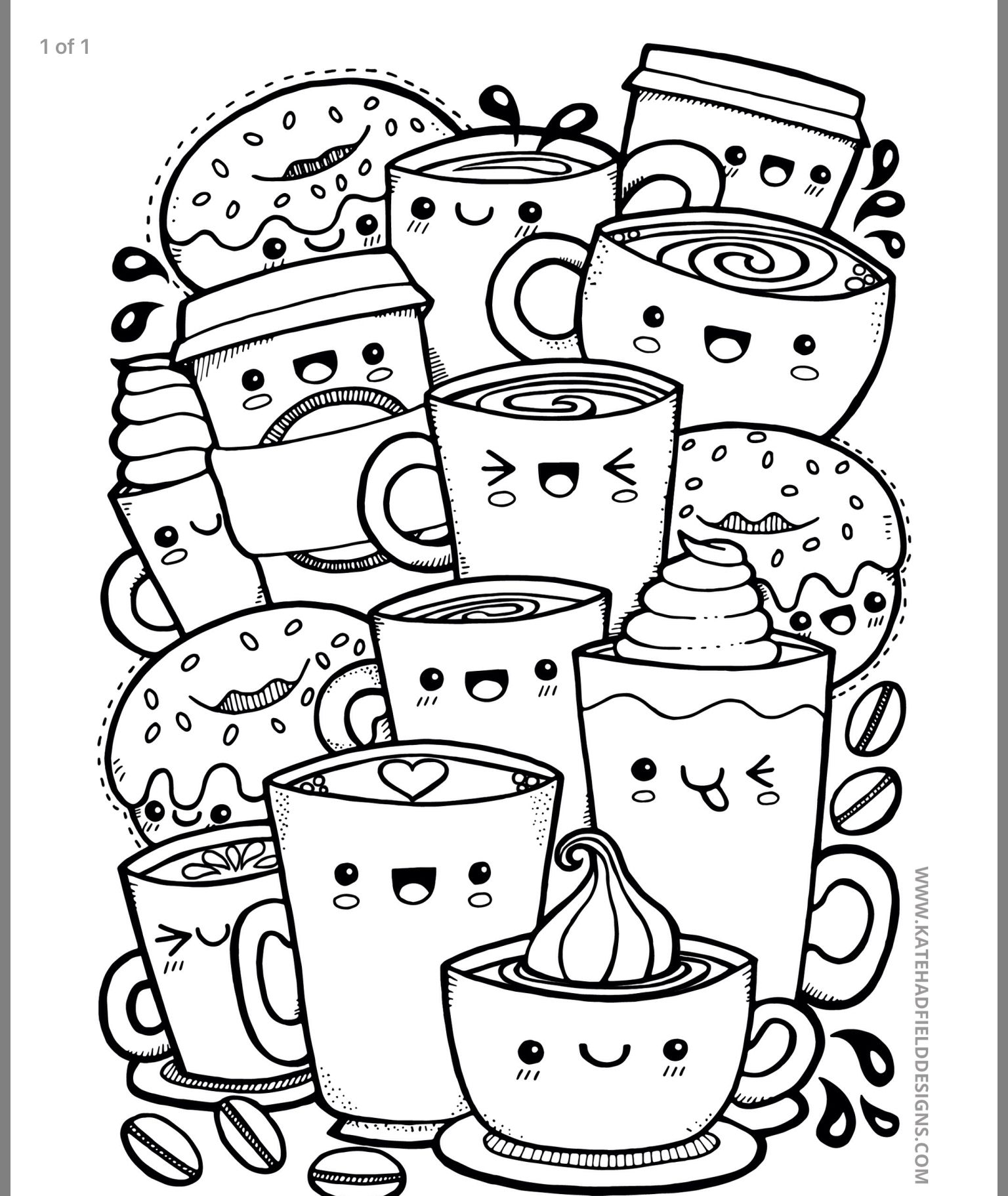 Easy Printable Kawaii Cute Coloring Pages Easy Printable Kawaii Cute Coloring Pages
