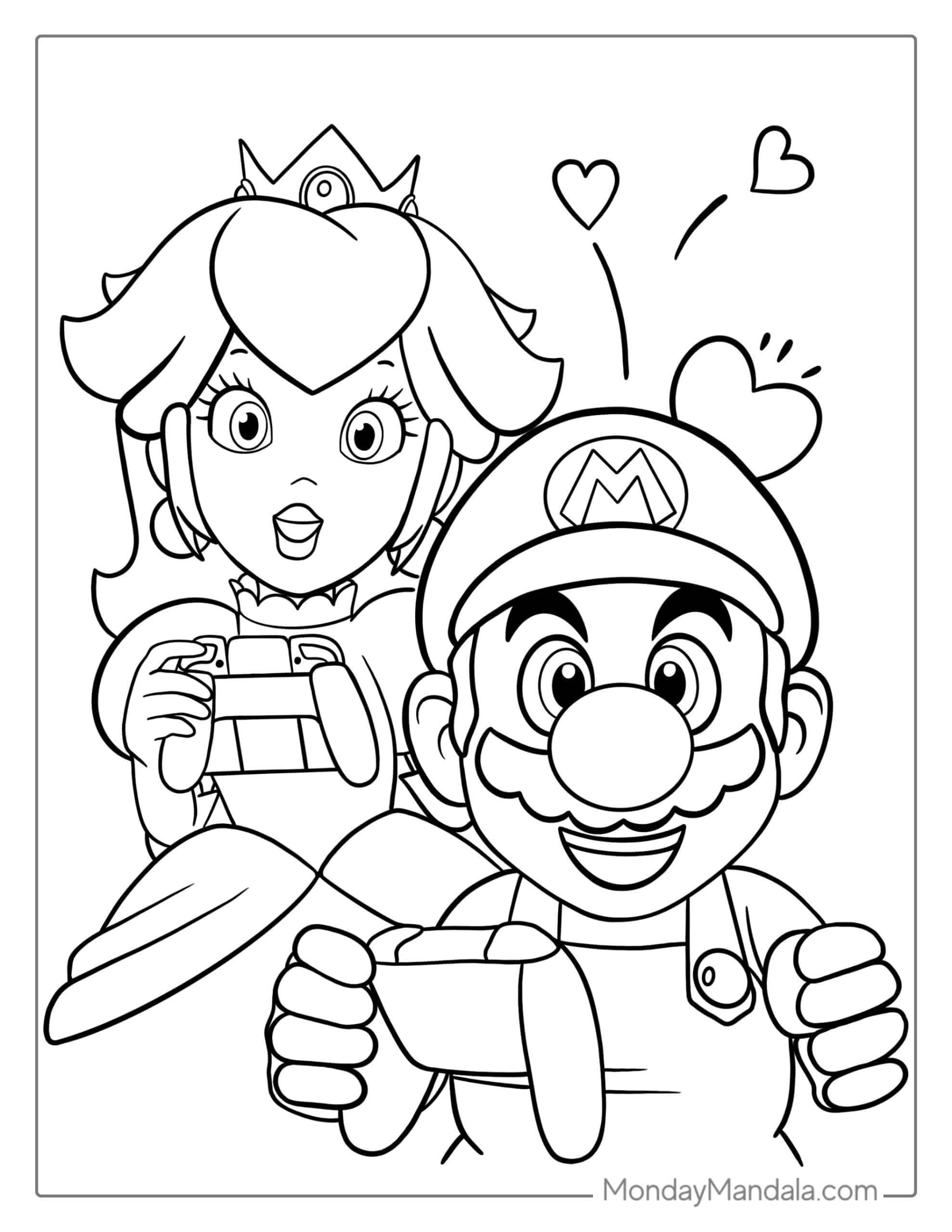 Pin By Pinner On Coloring Pages Super Mario Coloring Pages Mario