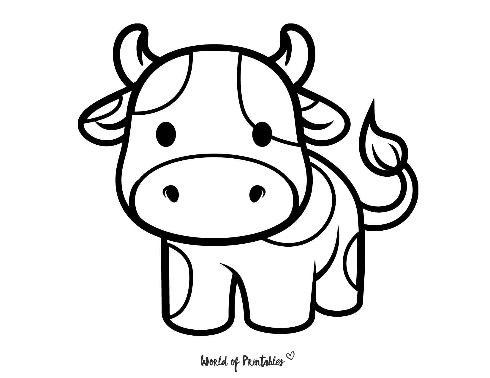 Pin On Arte Cow Coloring Pages Cow Colour Easy Coloring Pages