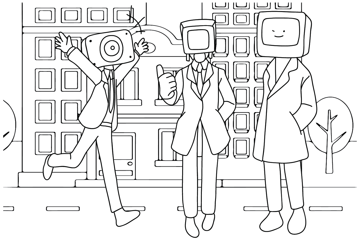 Pin On Cameraman Coloring Pages Pin On Cameraman Coloring Pages