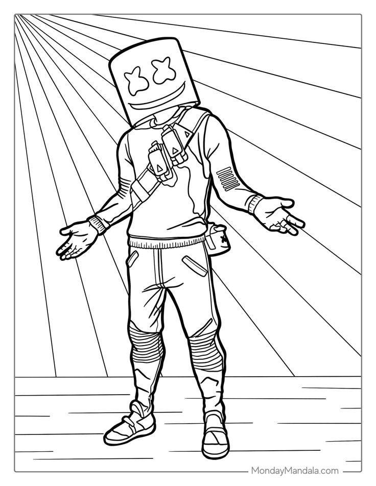 Pin On Fortnite Coloring Pages