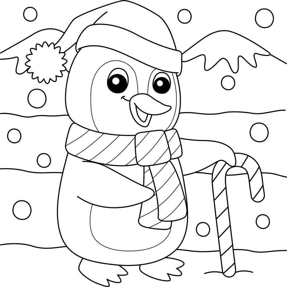 Pinguino Da Colorare EPuzzle Foto Puzzle Pinguino Da Colorare EPuzzle Foto Puzzle