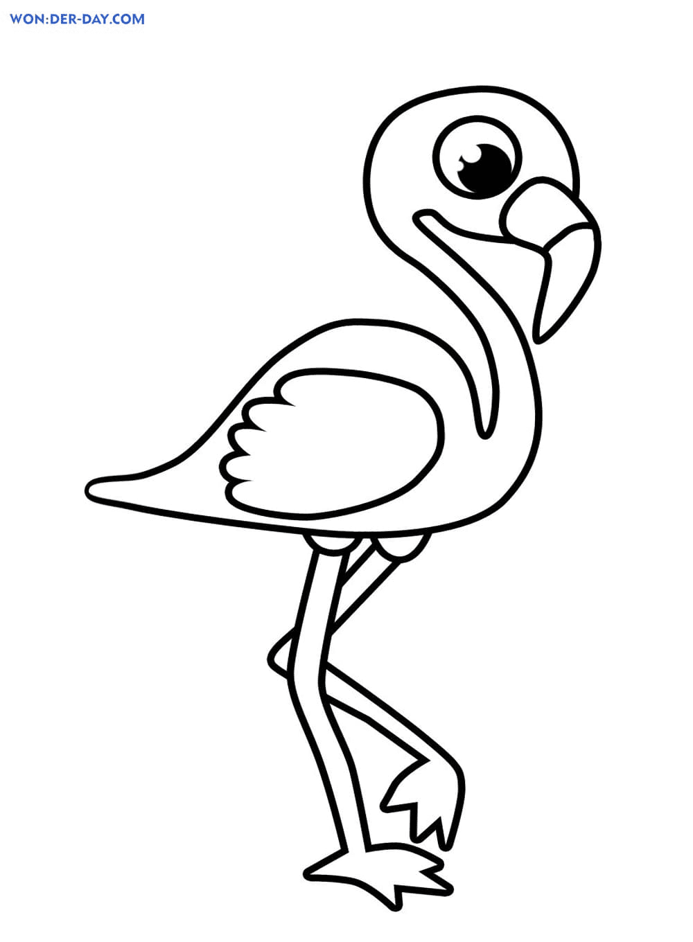Pink Flamingo Coloring Pages Free Printable Coloring Pages