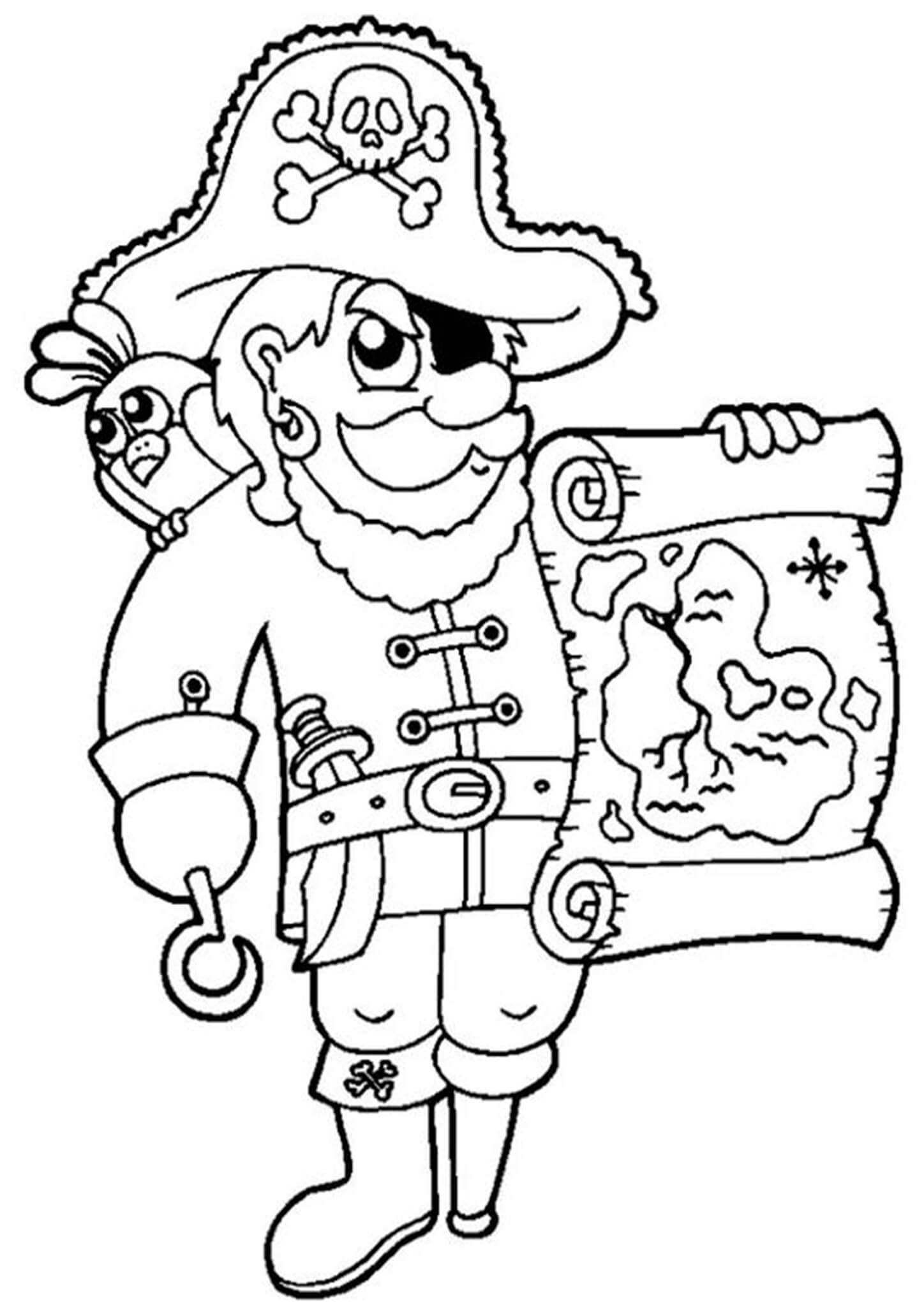 Pirate Colouring In Sheets Free Printable Templates