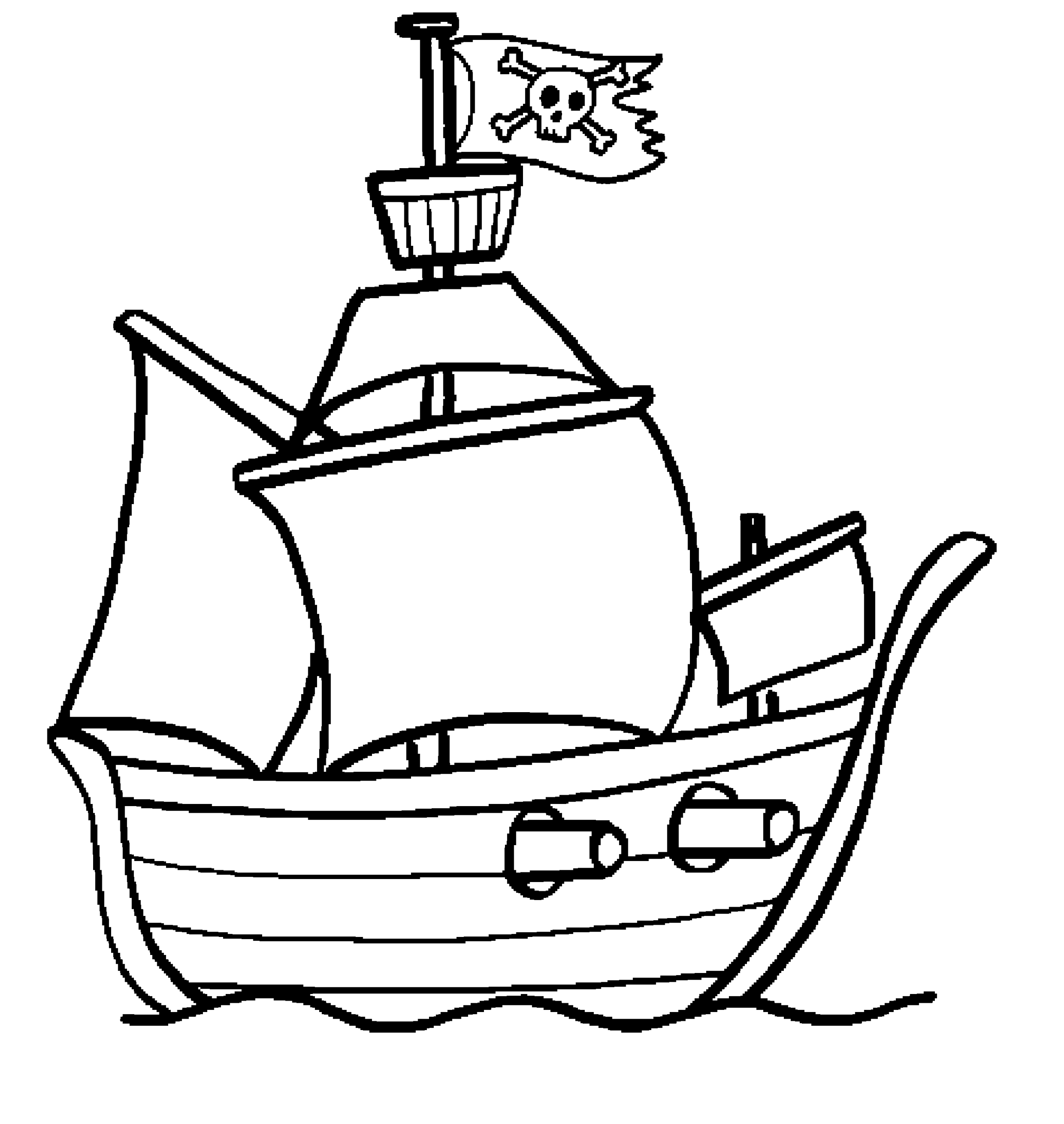 Pirate Ship Printable