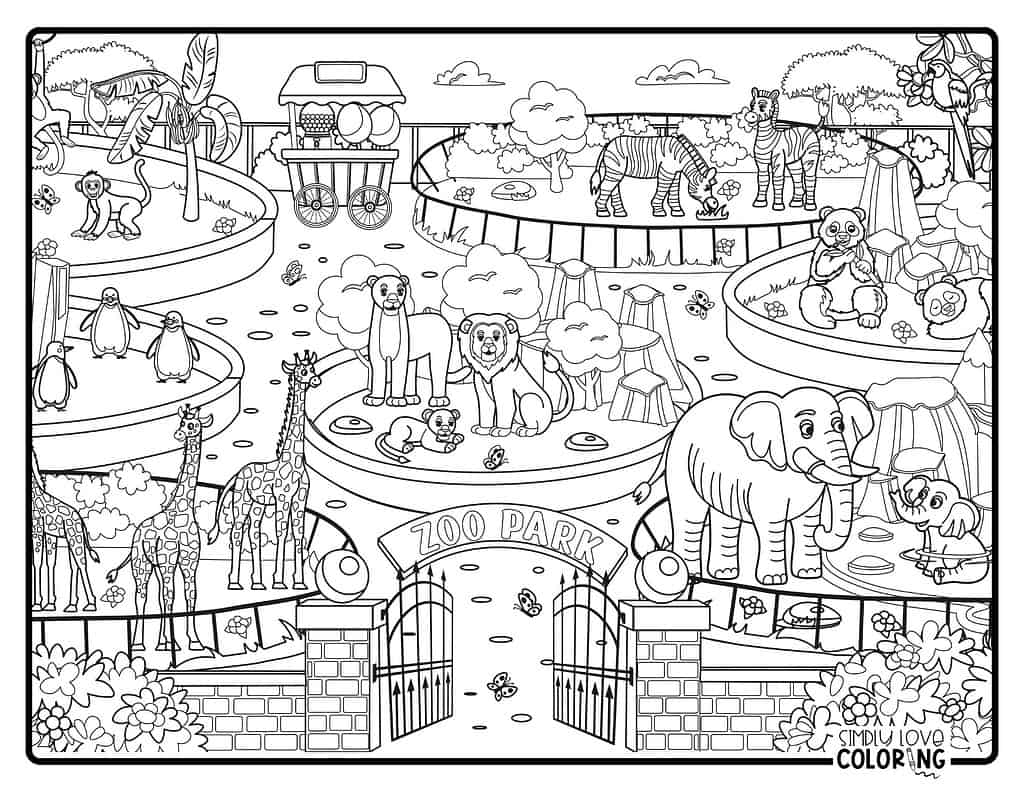 Places Coloring Pages Simply Love Coloring