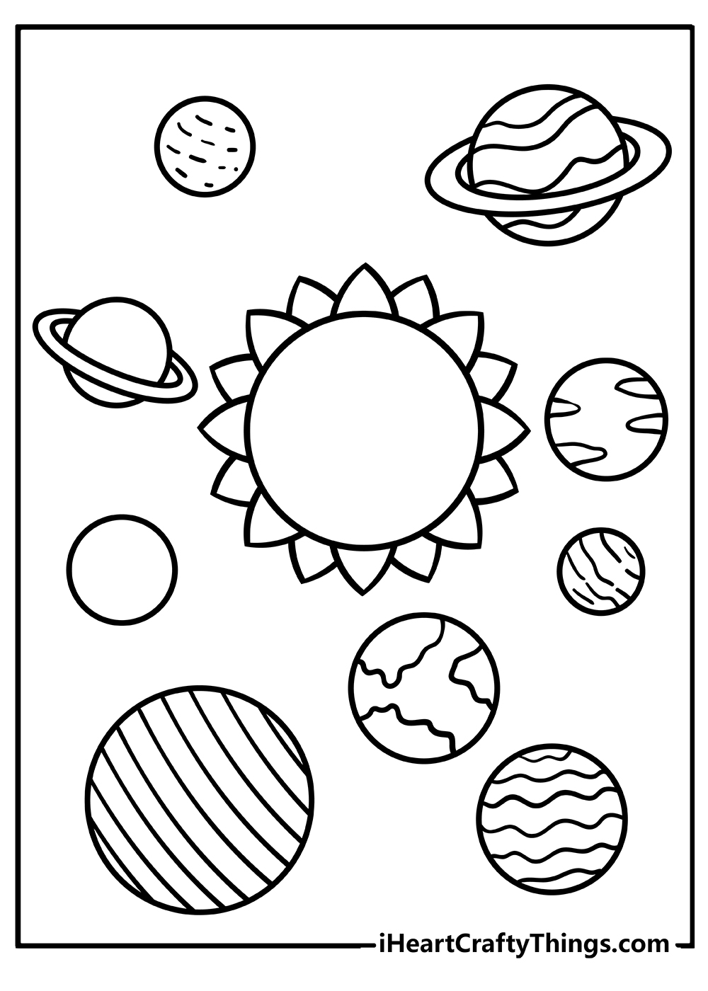 Planets Coloring Printable Planets Coloring Printable