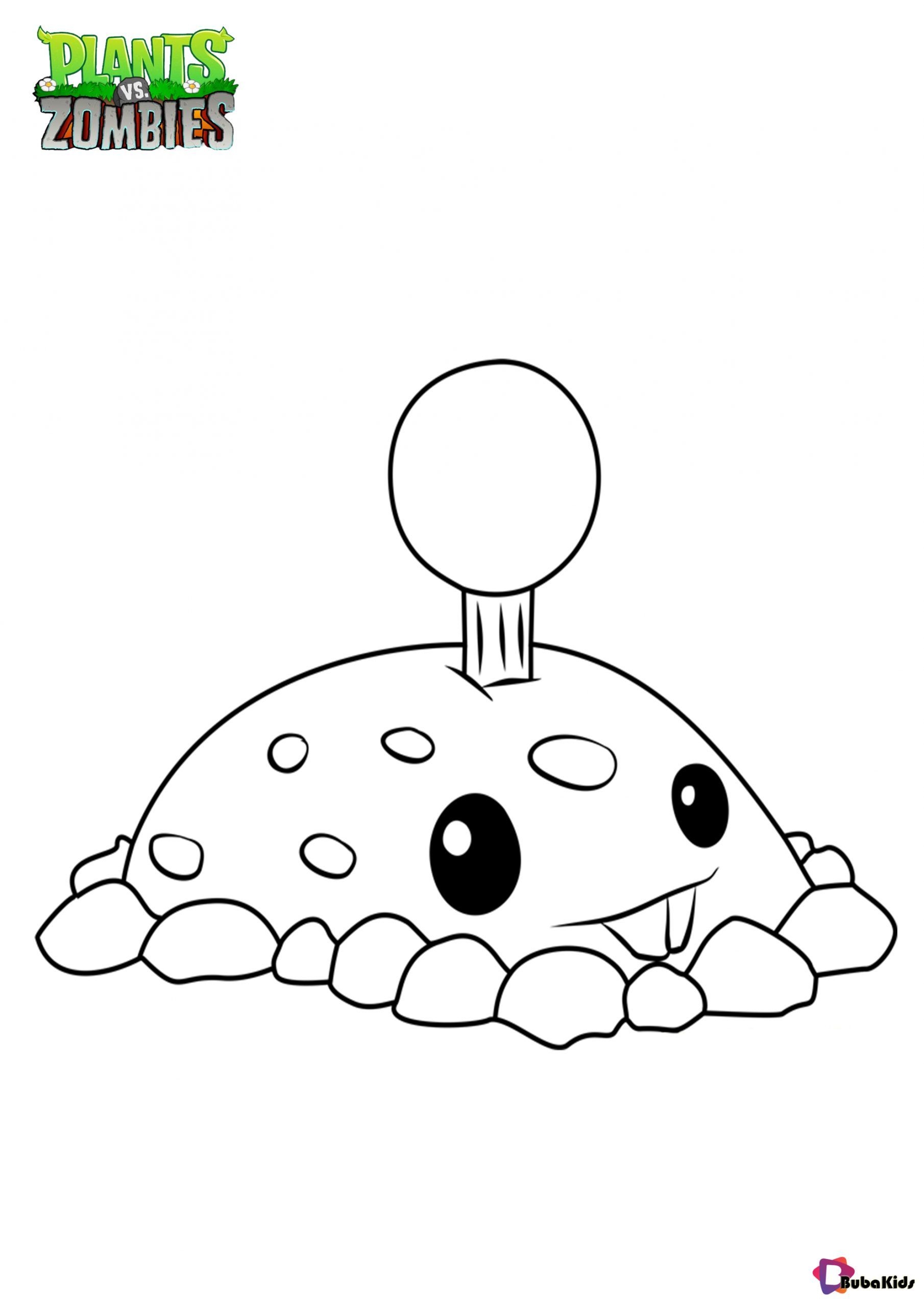 Plants Vs Zombies Potato Mine Coloring Page Collection Of Cartoon Plants Vs Zombies Potato Mine Coloring Page Collection Of Cartoon