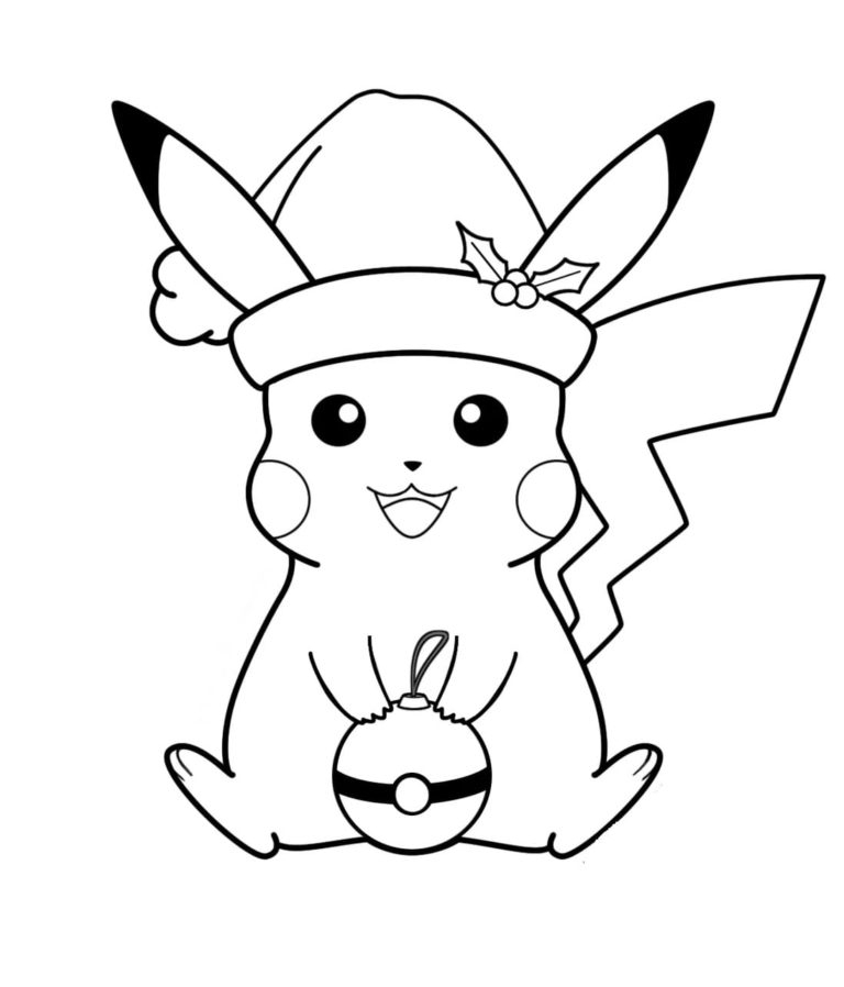 Pokemon Christmas Coloring Pages Pokemon Christmas Coloring Pages