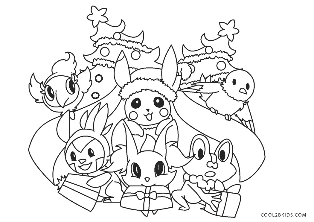 Free Printable Pokemon Christmas Coloring Pages Free Printable Pokemon Christmas Coloring Pages