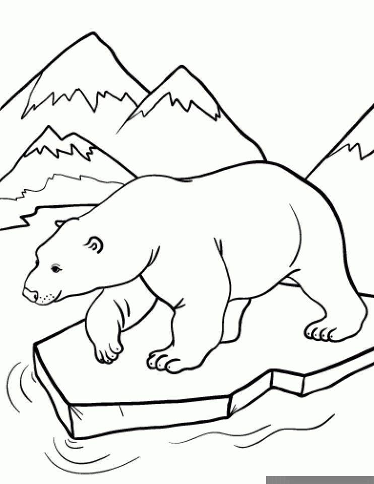 Polar Bear Coloring Pages Printable