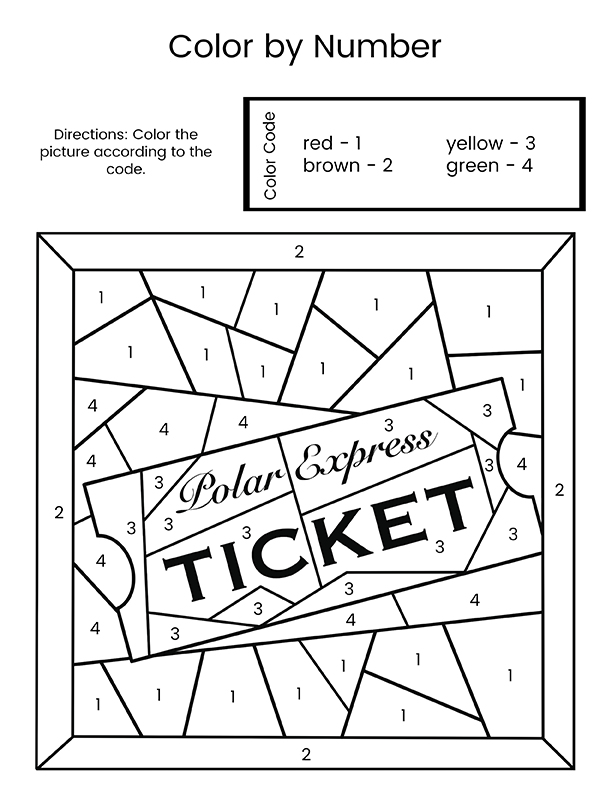 Polar Express Coloring Pages Printable Polar Express Coloring Pages Printable