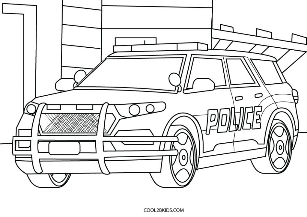 Police Car Printable Coloring Pages Police Car Printable Coloring Pages
