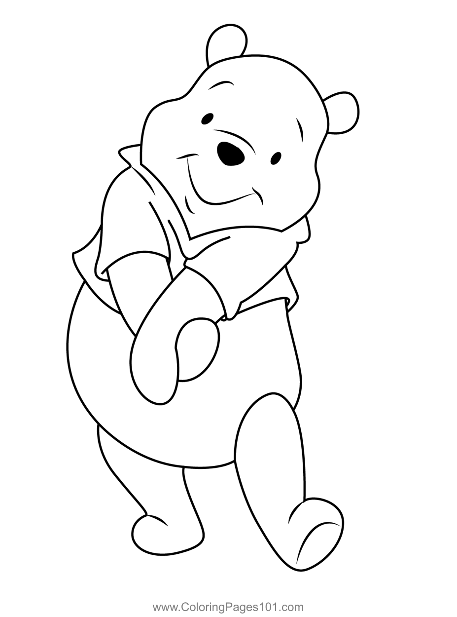 Printable Pooh Bear Coloring Pages Printable Pooh Bear Coloring Pages