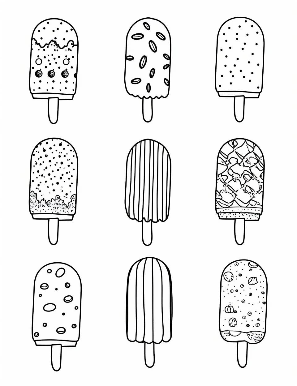 Popsicle Coloring Pages For Kids Popsicle Coloring Pages For Kids