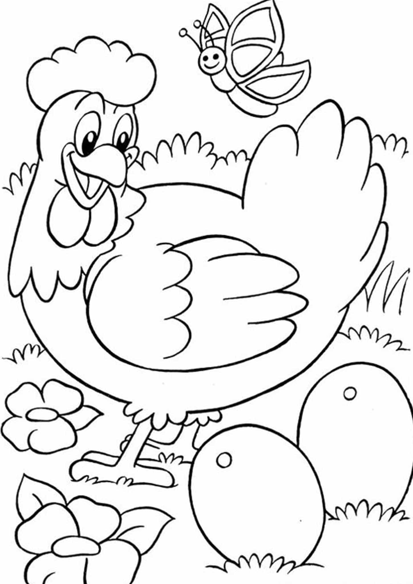 Poultry Coloring Pages Poultry Coloring Pages