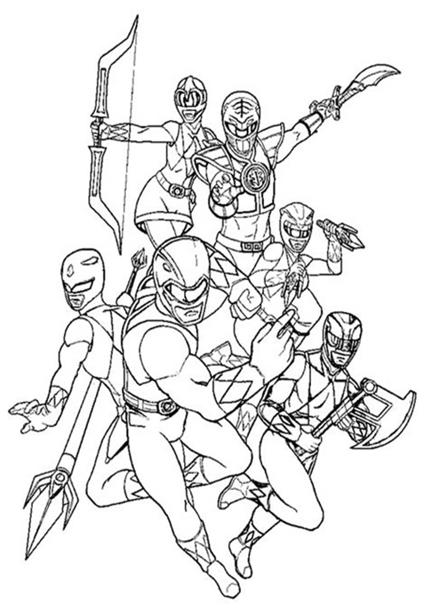 Power Rangers Coloring Pages Printable