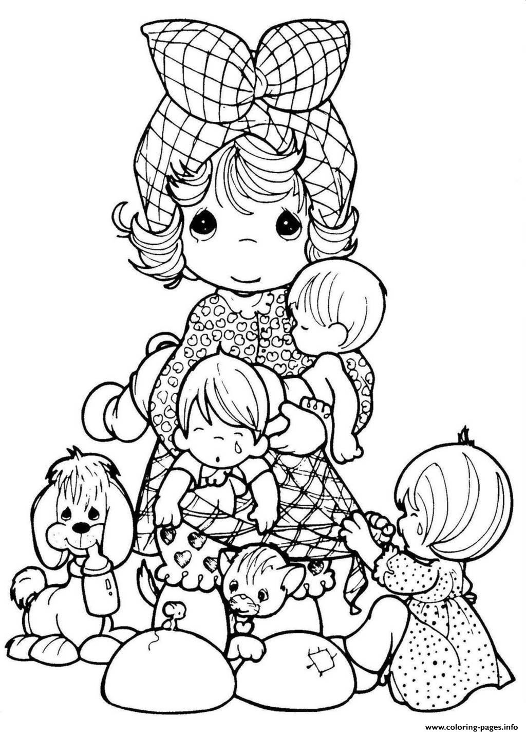 Precious Moments Christmas Coloring Pages At GetColorings Free