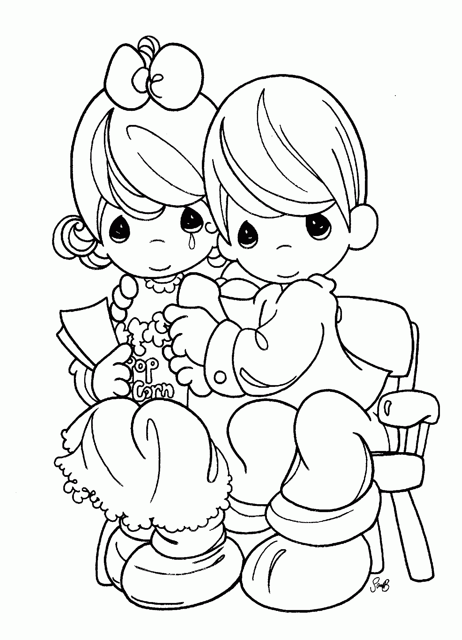 Precious Moments Color Pages Coloring Pages