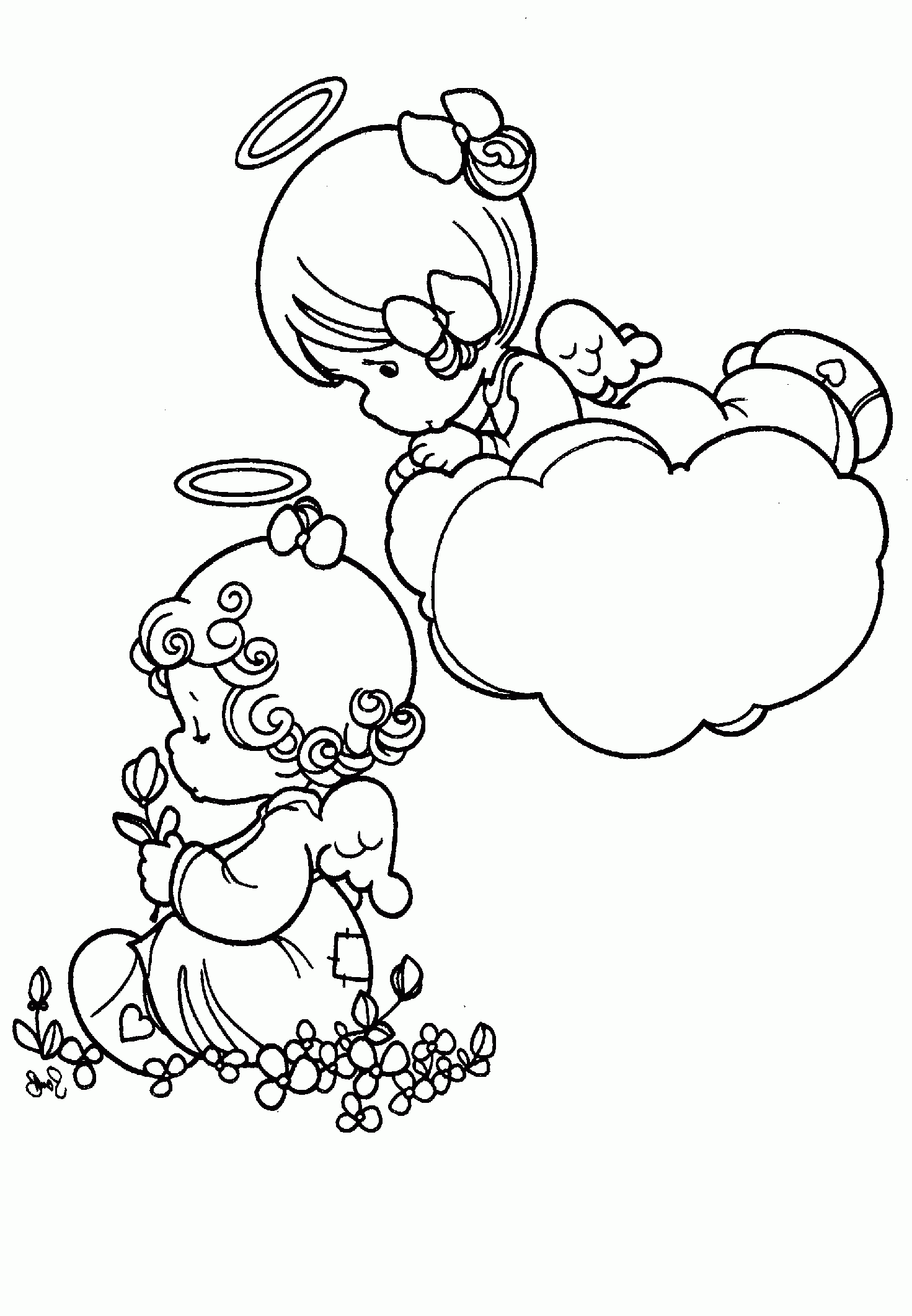 Precious Moments Coloring Pages Printable
