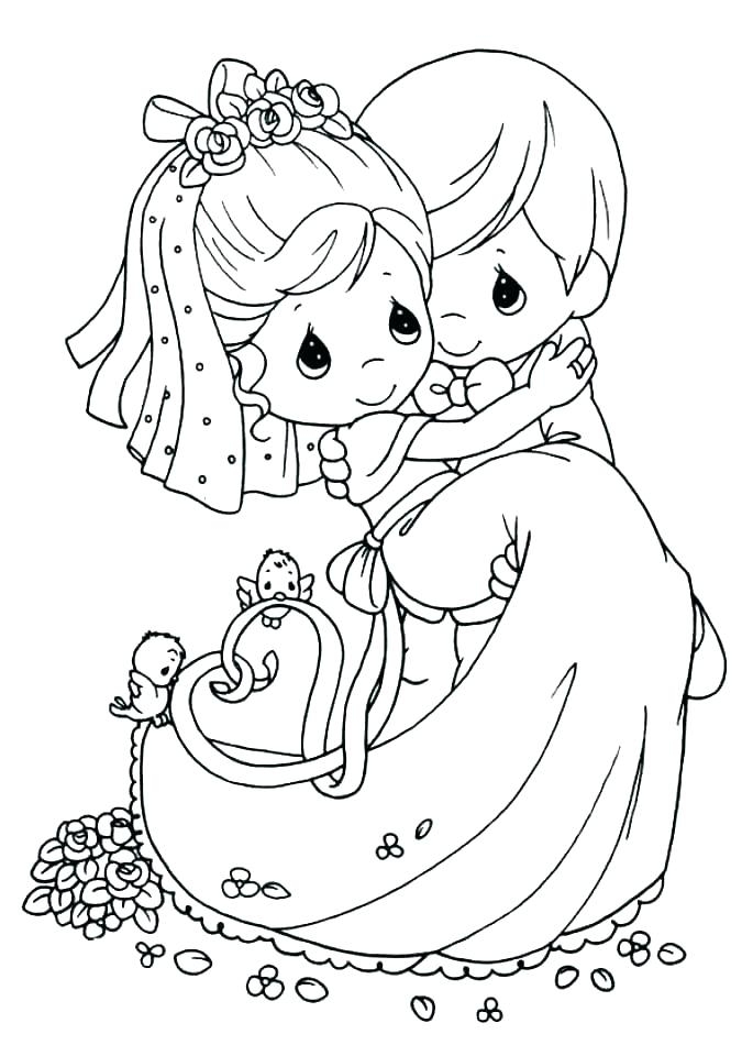 Precious Moments Valentine Coloring Pages At GetColorings Free