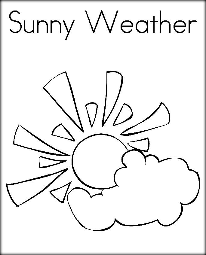 Printable Weather Coloring Pages Printable Weather Coloring Pages