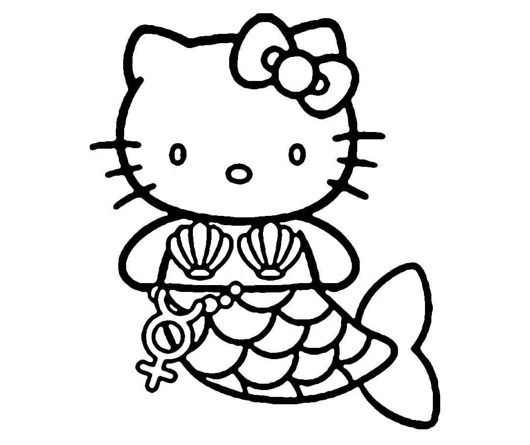 Pretty Hello Kitty Mermaid Coloring Page Free Printable Coloring Pretty Hello Kitty Mermaid Coloring Page Free Printable Coloring