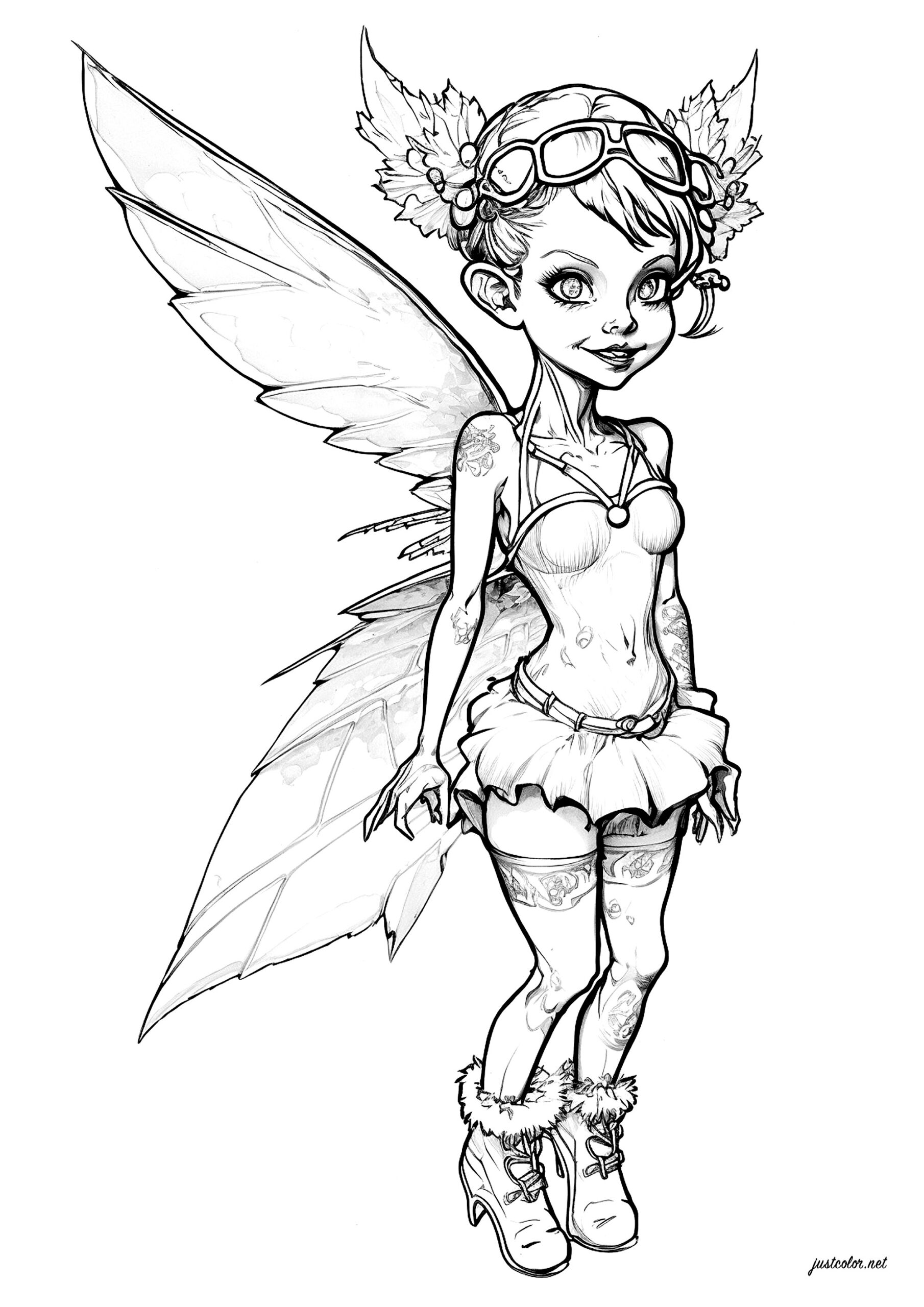 Pretty Little Fairy Myths Legends Adult Coloring Pages Page Pretty Little Fairy Myths Legends Adult Coloring Pages Page