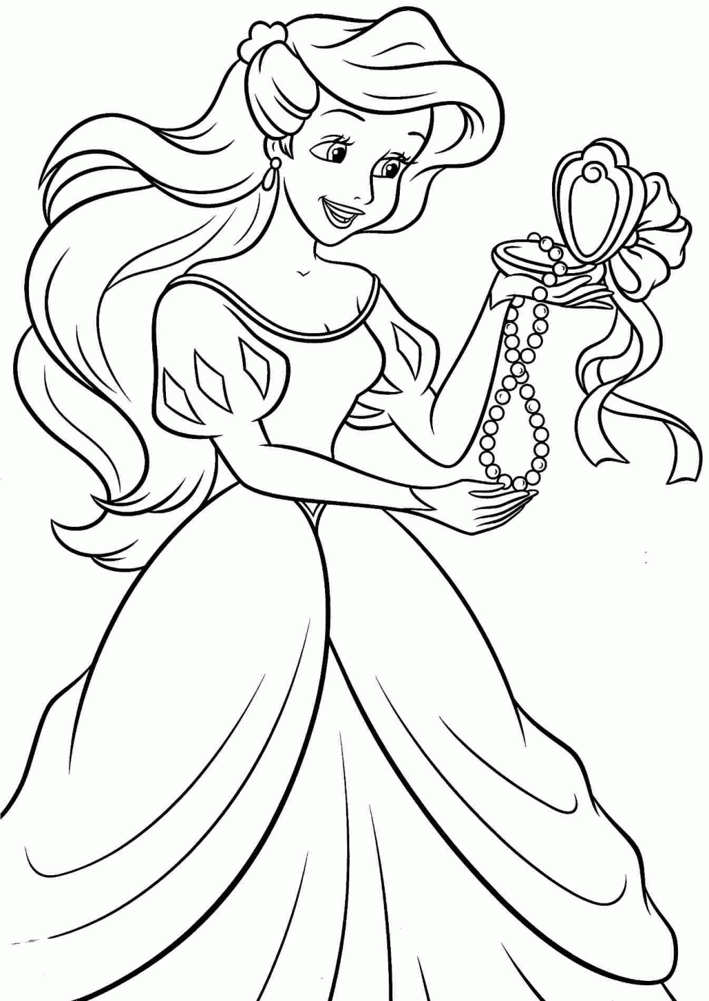 Princess Ariel Printable Coloring Pages