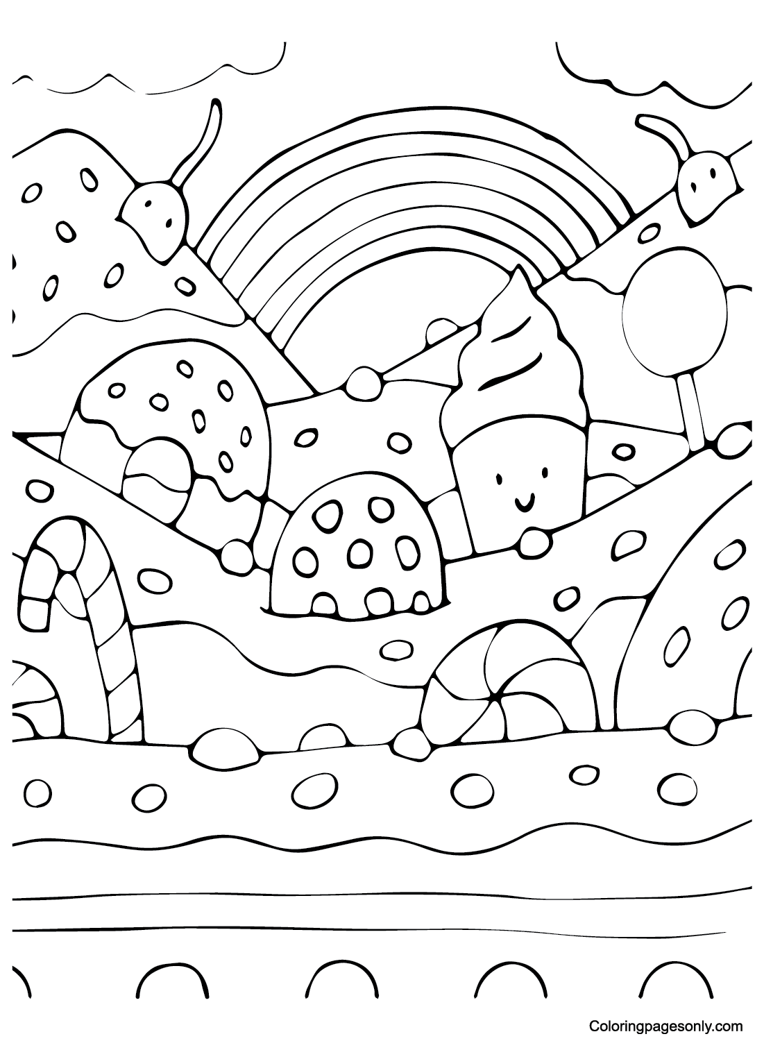 Print Candyland Coloring Page Free Printable Coloring Pages Print Candyland Coloring Page Free Printable Coloring Pages