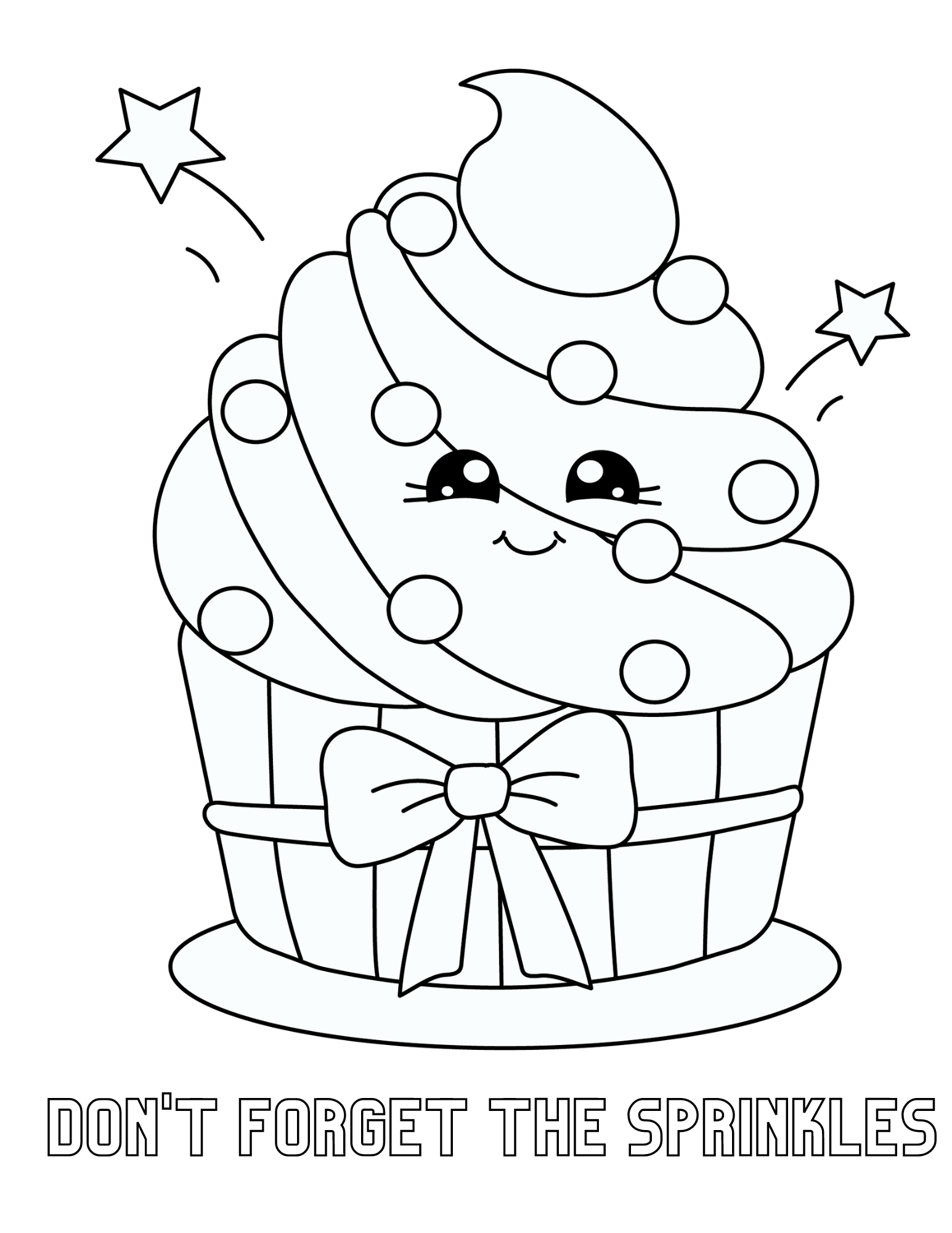 Printable Cupcake Coloring Pages Printable Cupcake Coloring Pages