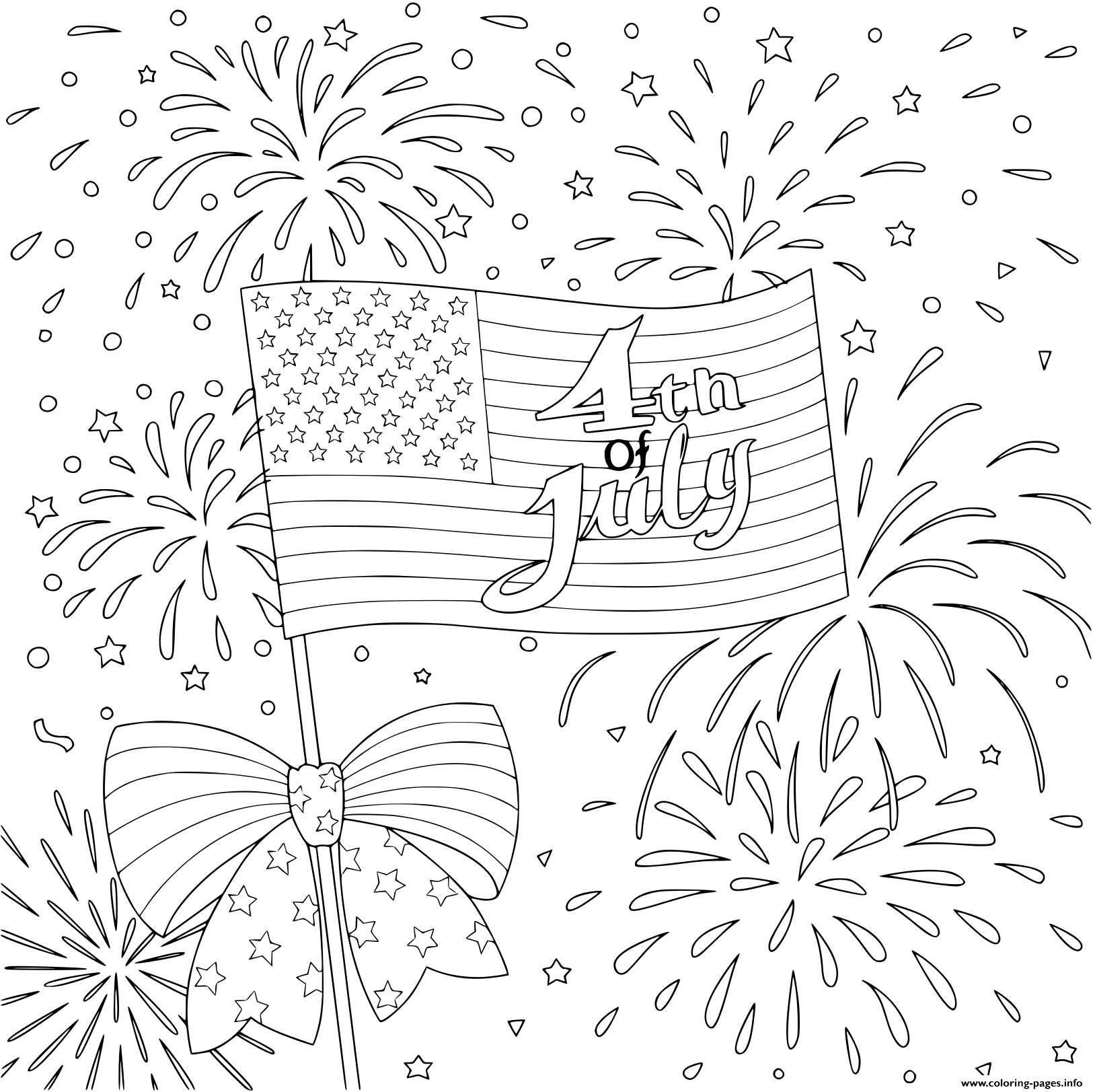 Printable 4Th Of July Color Pages