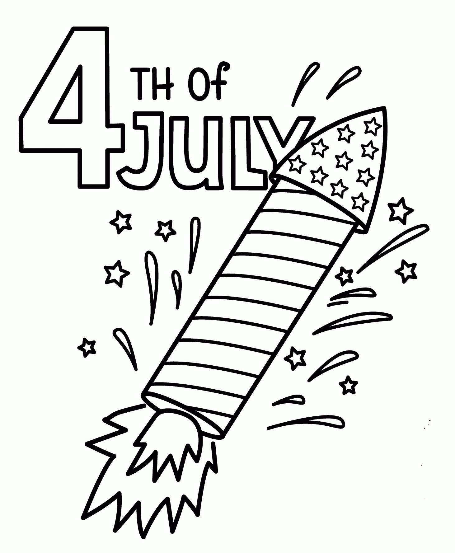Printable 4Th Of July Coloring Pages Printable 4Th Of July Coloring Pages