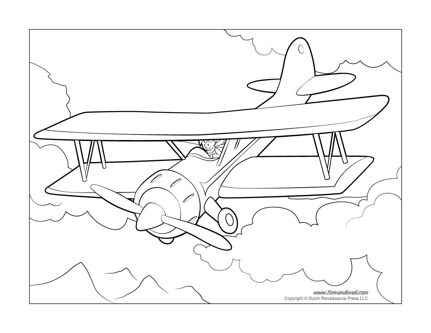 Printable Airplane Coloring Pages For Kids Printable Airplane Coloring Pages For Kids