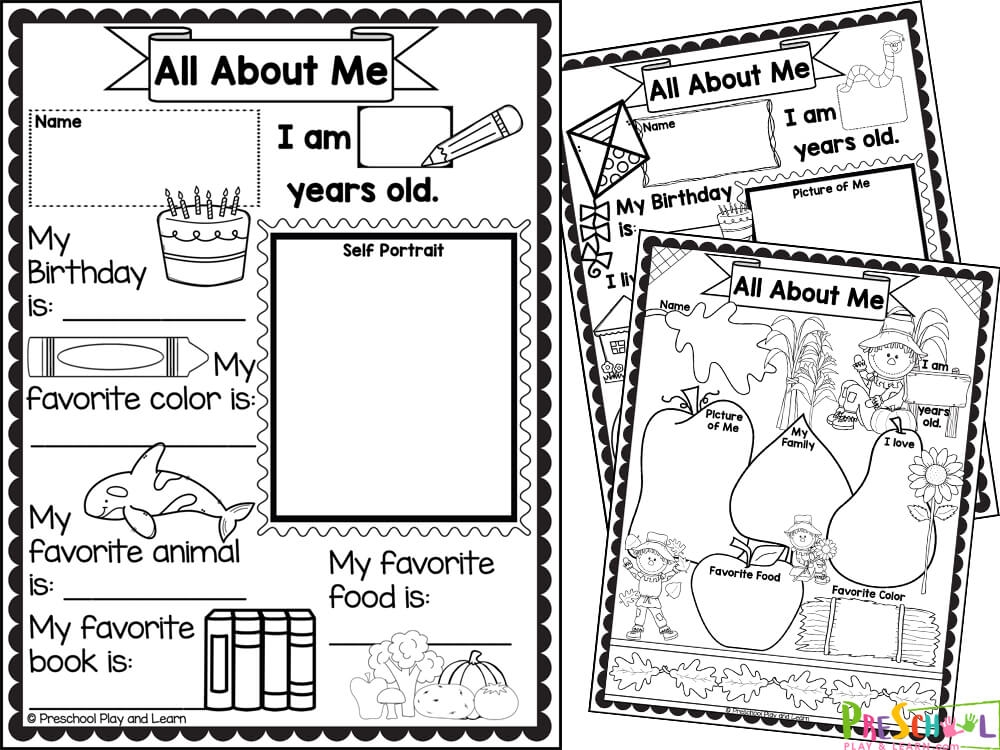 All About Me Coloring Pages Printable All About Me Coloring Pages Printable