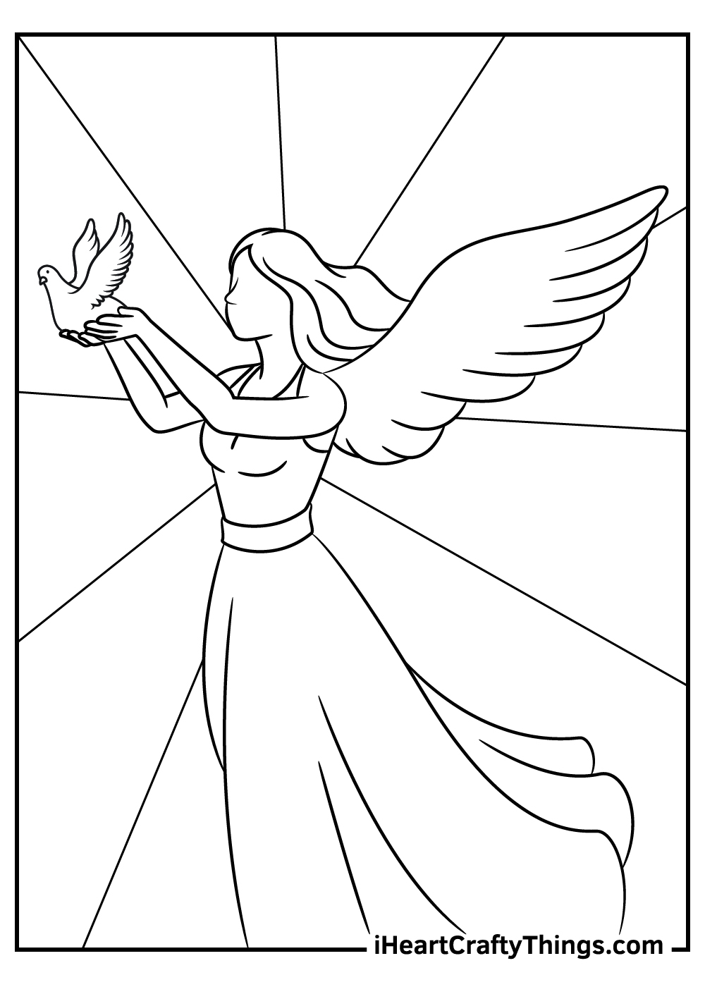 Printable Angel Coloring Pages Printable Angel Coloring Pages