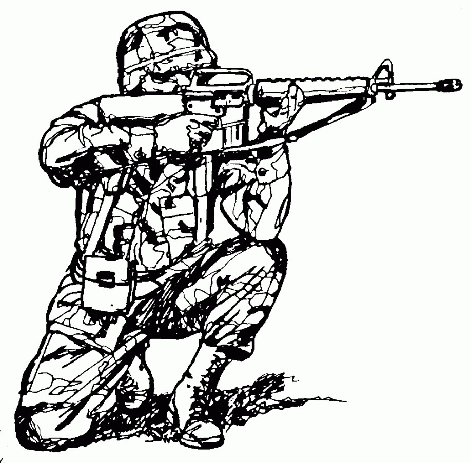 Printable Army Coloring Pages